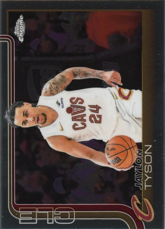 2025 Topps Chrome NBA Jaylon Tyson #50 Cleveland Cavaliers