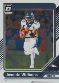 2024 Donruss Optic Football Javonte Williams Denver Broncos #58