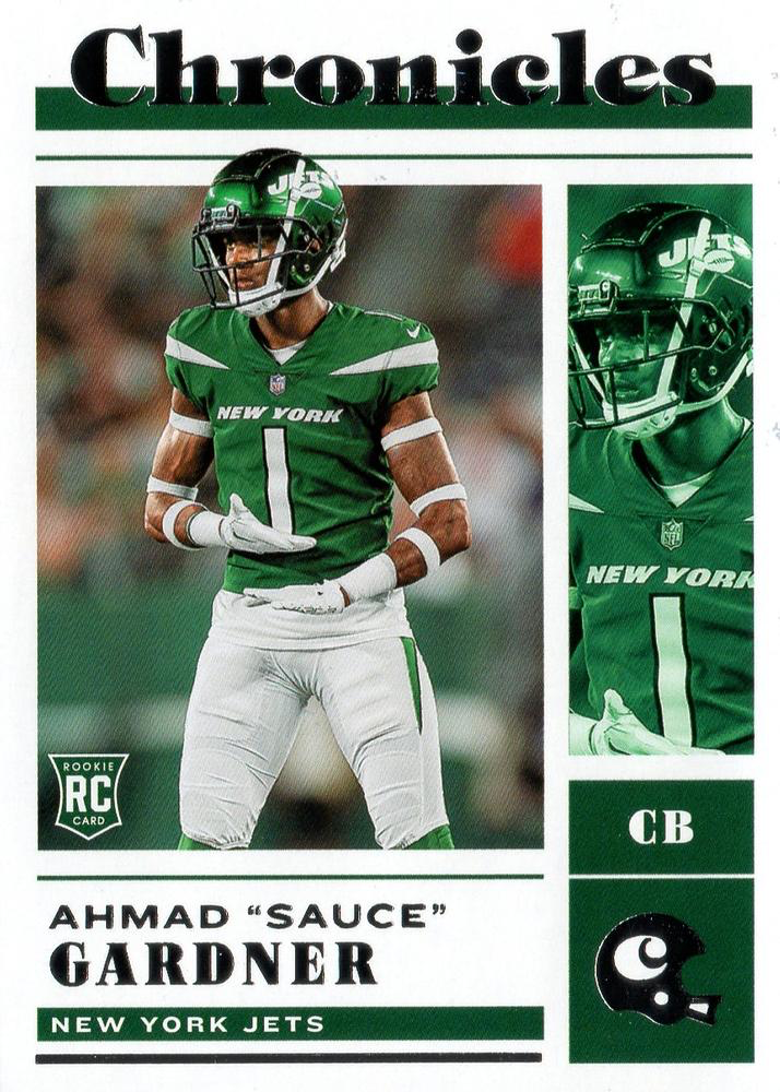 2022 Panini Chronicles Ahmad 'Sauce' Gardner RC #38 New York Jets