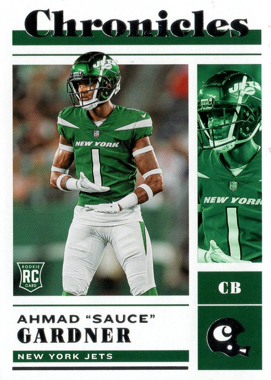 2022 Panini Chronicles Ahmad 'Sauce' Gardner RC #38 New York Jets