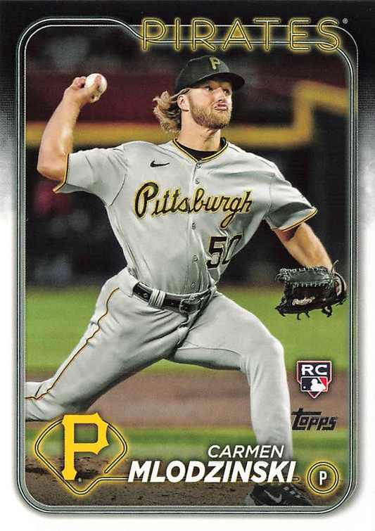 2024 Topps Series 1 Carmen Mlodzinski RC Pittsburgh Pirates #31