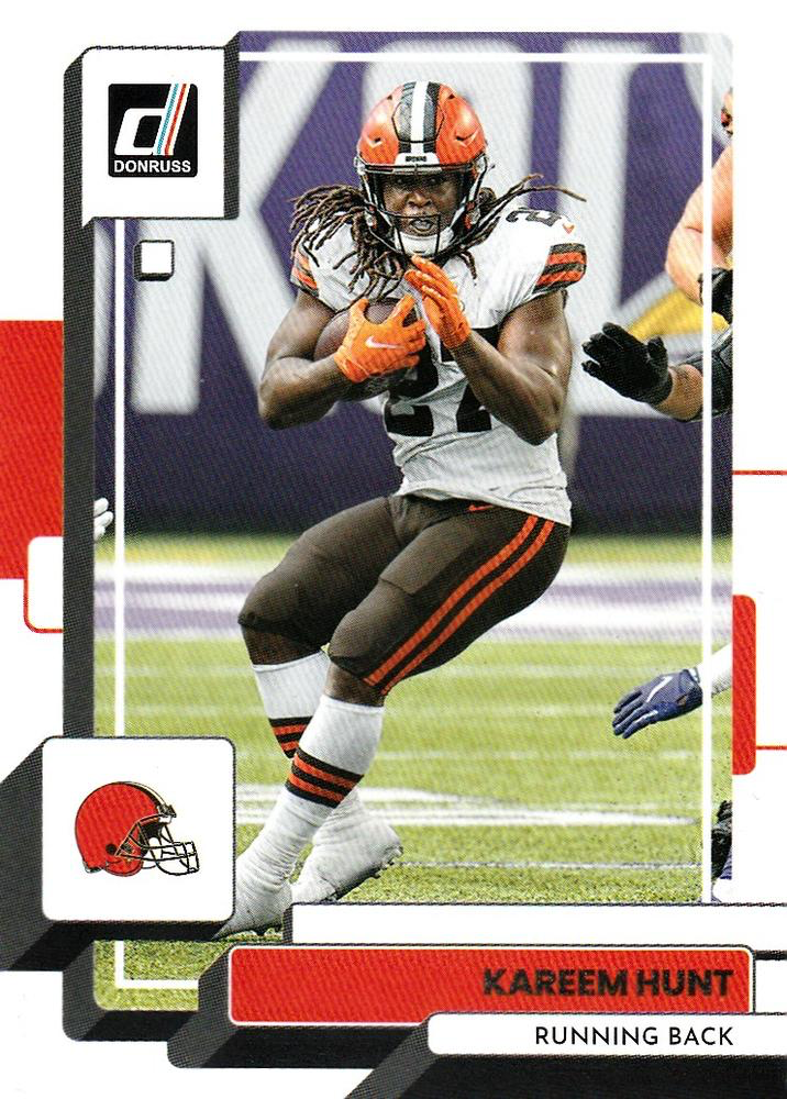 2022 Panini Donruss Kareem Hunt #211 Cleveland Browns