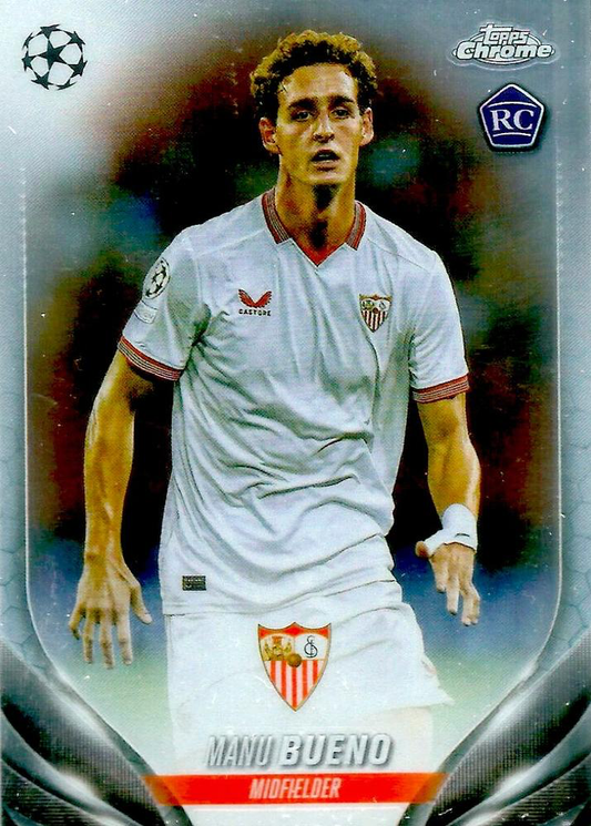 2023 Topps Chrome UEFA Club Competitions Manu Bueno RC #122 Sevilla