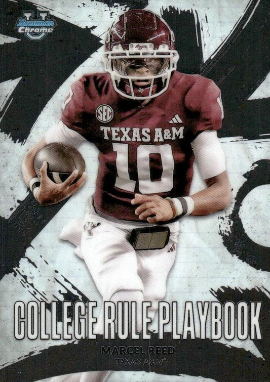 2025 Topps Bowman U Chrome College Rule Playbook Marcel Reed #CRP-2 Texas A&M Aggies