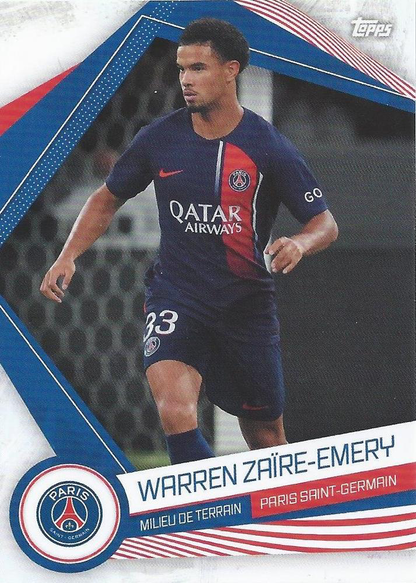 2023 Topps PSG Fan Set Warren Zaïre-Emery PSG-9 Paris Saint-Germain