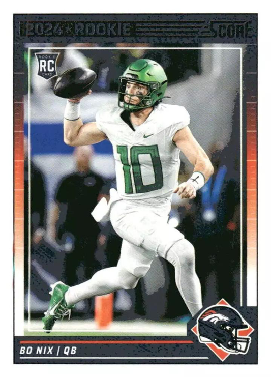 2024 Panini Score Football Bo Nix Denver Broncos #332 RC