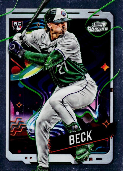 2024 Topps Chrome Cosmic Jordan Beck RC #180 Colorado Rockies