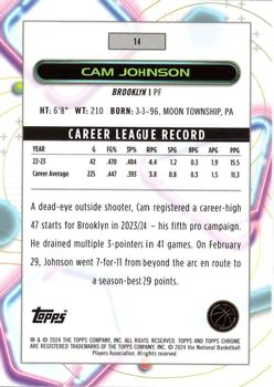 2023 Topps Chrome Cosmic Cam Johnson #14 Brooklyn Nets