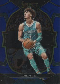 2022 Panini Select Blue LaMelo Ball #41 Charlotte Hornets