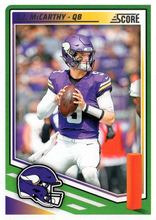 2025 Panini Score J.J. McCarthy #291 Minnesota Vikings