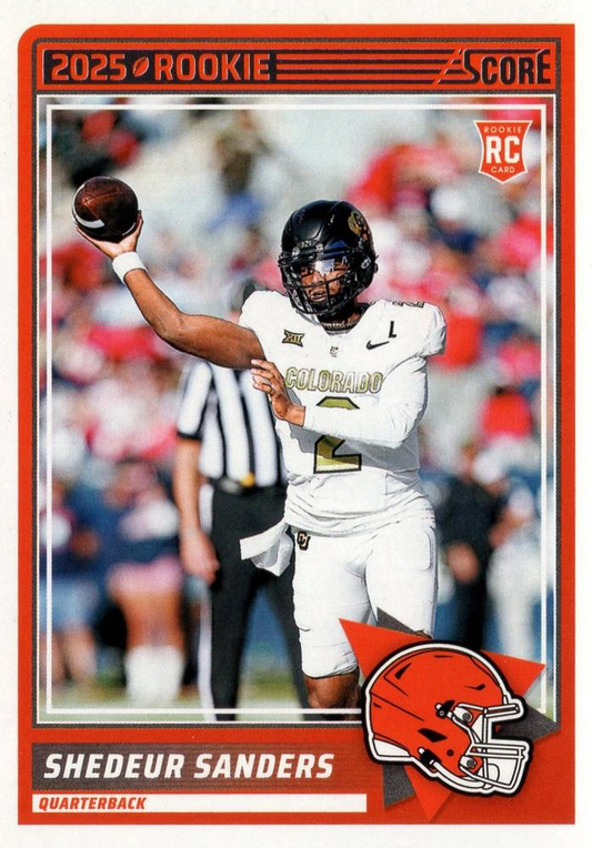 2025 Panini Score Shedeur Sanders RC #15 Cleveland Browns
