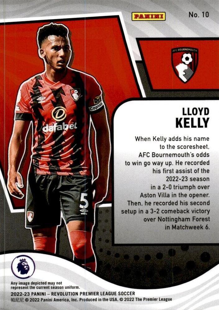 2022 Panini Revolution Premier League Lloyd Kelly #10 AFC Bournemouth
