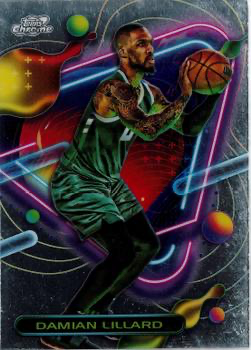 2023 Topps Chrome Cosmic Damian Lillard #41 Milwaukee Bucks