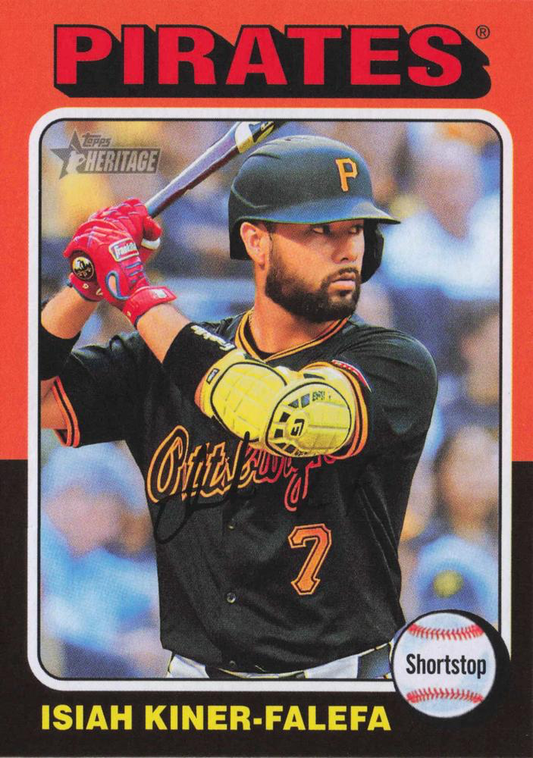 2024 Topps Heritage Isiah Kiner-Falefa Pittsburgh Pirates #582