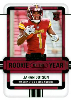 2022 Panini Contenders Rookie of the Year Emerald Jahan Dotson #ROY-JDO Commanders