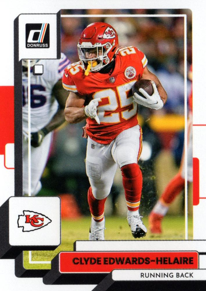2022 Panini Donruss Clyde Edwards-Helaire #276 Kansas City Chiefs
