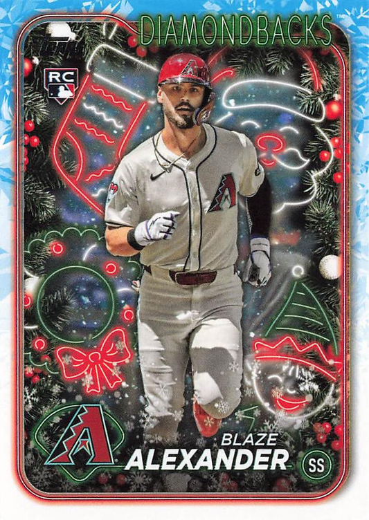 2024 Topps Holiday Blaze Alexander RC Arizona Diamondbacks #H69