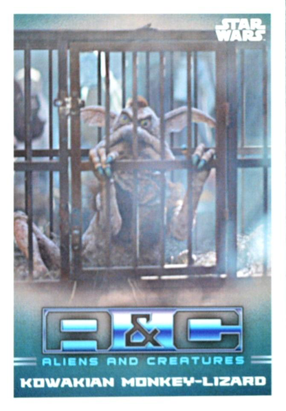 2021 Topps Star Wars The Mandalorian Aliens & Creatures Kowakian Monkey-Lizard #AC-4