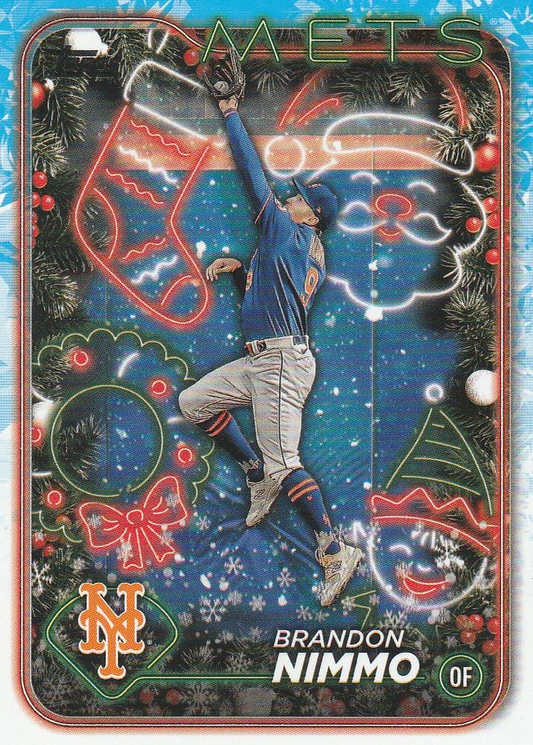 2024 Topps Holiday Brandon Nimmo New York Mets #H142
