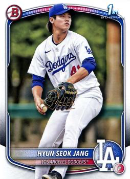2025 Topps Bowman Paper Prospects Hyun-Seok Jang 1st Los Angeles Dodgers #BP-51