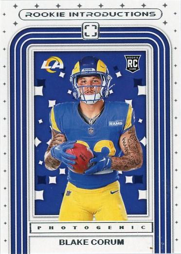 2024 Panini Photogenic Rookie Introductions Blake Corum #17 Los Angeles Rams