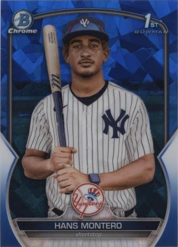 2023 Topps Bowman Sapphire Hans Montero 1st Bowman New York Yankees #BCP-173
