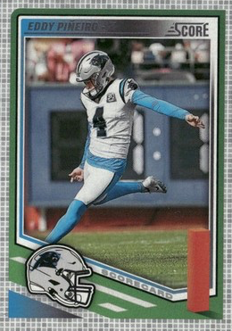 2025 Panini Score Scorecard Eddy Pineiro #58 Carolina Panthers