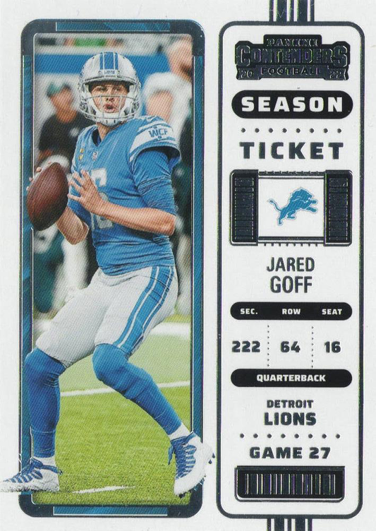 2022 Panini Contenders Jared Goff #34 Detroit Lions