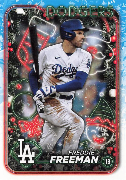 2024 Topps Holiday Freddie Freeman Los Angeles Dodgers #H56