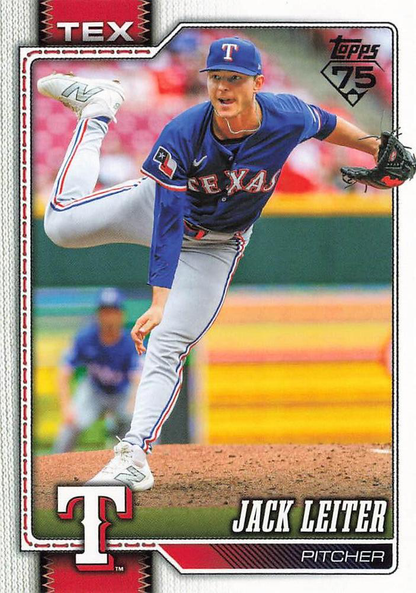 2026 Topps Series 1 Jack Leiter #208 Texas Rangers