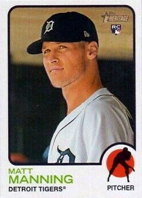2022 Topps Heritage Matt Manning RC #227 Detroit Tigers