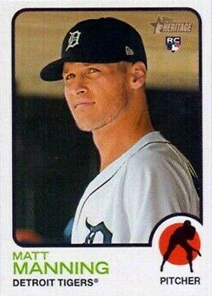 2022 Topps Heritage Matt Manning RC #227 Detroit Tigers