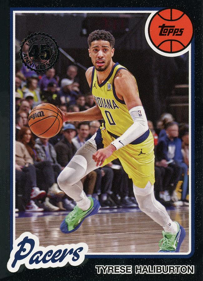 2025 Topps NBA 1980-81 Topps Basketball Tyrese Haliburton 80BK-94 Indiana Pacers