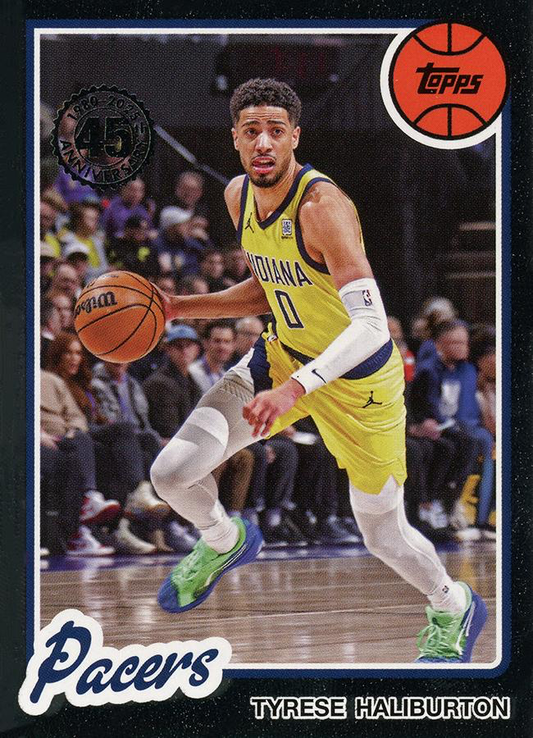 2025 Topps NBA 1980-81 Topps Basketball Tyrese Haliburton 80BK-94 Indiana Pacers