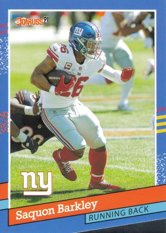 2021 Panini Donruss Retro 1991 #91-16 Saquon Barkley New York Giants