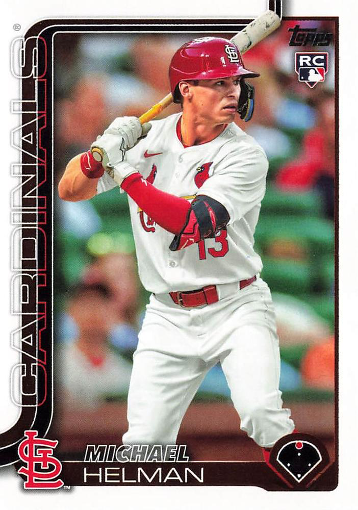 2025 Topps Series 2 Michael Helman RC #418 St. Louis Cardinals