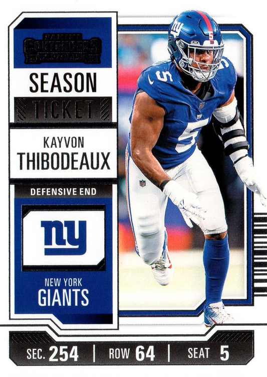 2023 Panini Contenders Kayvon Thibodeaux New York Giants #76