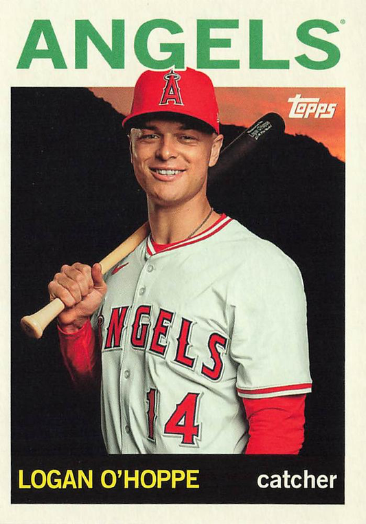 2025 Topps Archives Logan O'Hoppe #60 Los Angeles Angels
