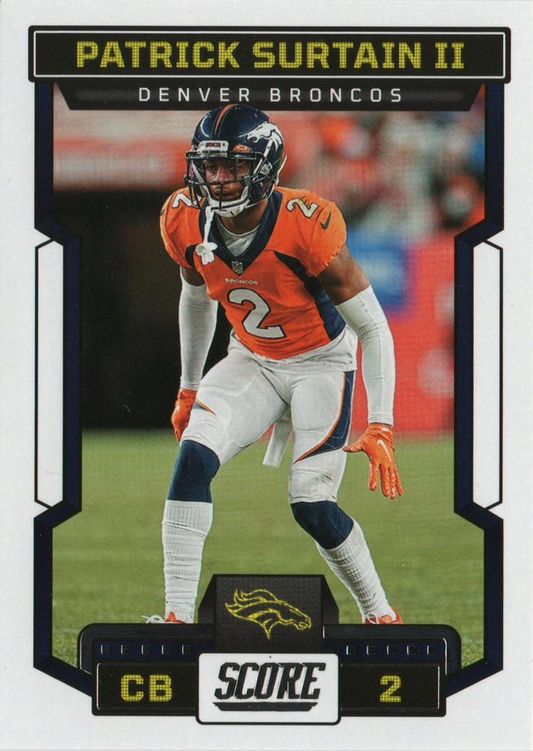 2023 Panini Score Football Patrick Surtain II Denver Broncos #74