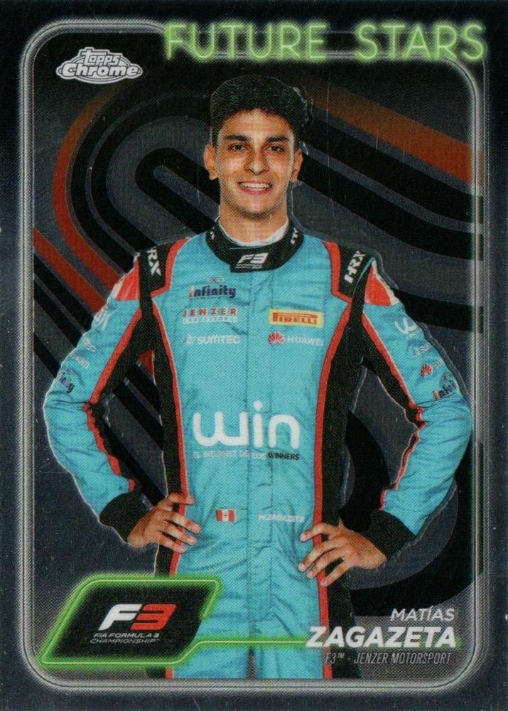 2024 Topps Chrome Formula 1 Matias Zagazeta F3D #60 Jenzer Motorsport