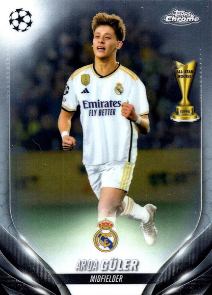 2023 Topps Chrome UEFA Club Competitions Arda Güler ASR #152 Real Madrid CF