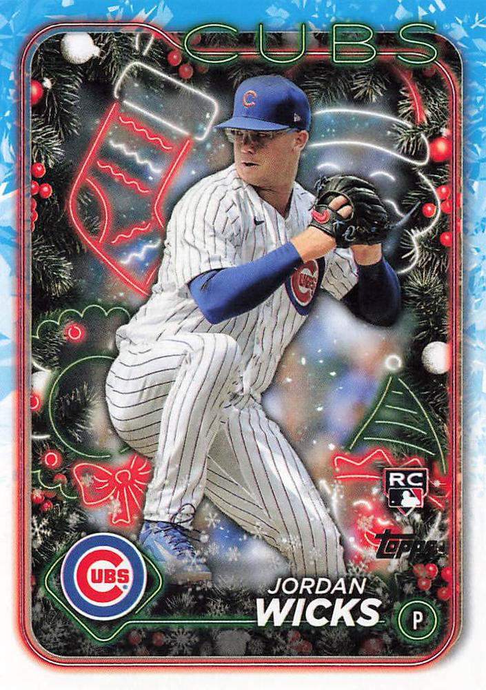 2024 Topps Holiday Jordan Wicks RC Chicago Cubs #H38