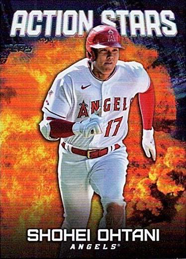 2023 Topps Update Series Action Stars Shohei Ohtani #AS-4 Los Angeles Angels