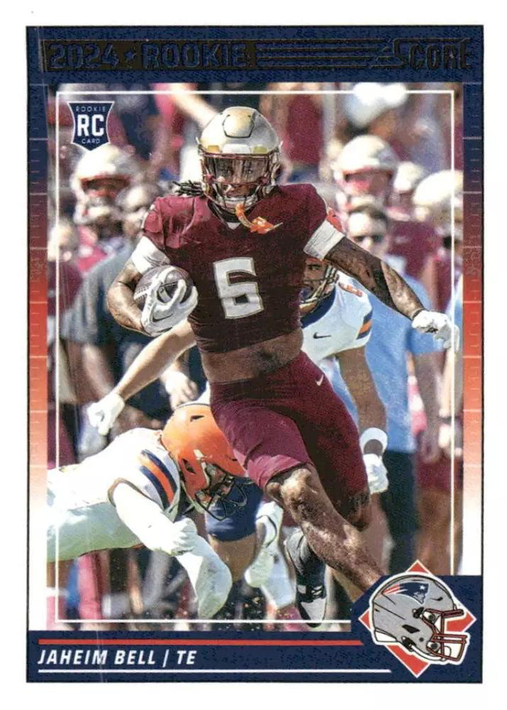 2024 Panini Score Football Jaheim Bell New England Patriots #384 RC