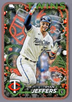2024 Topps Holiday Silver Glitter Ryan Jeffers Minnesota Twins #H34