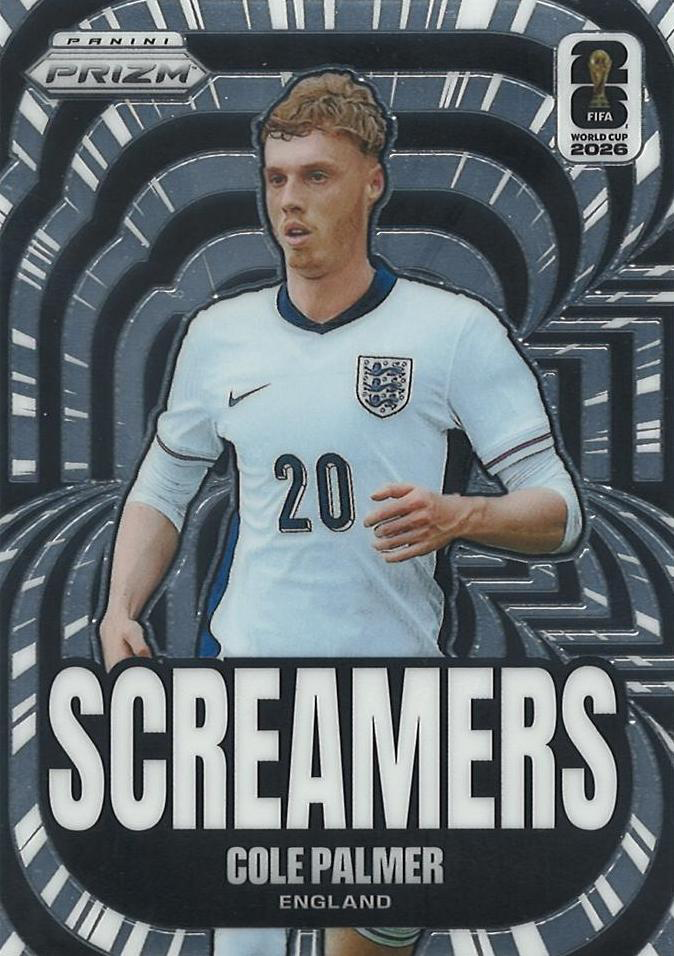 2026 Panini Prizm FIFA World Cup Screamers Cole Palmer #9 Angleterre
