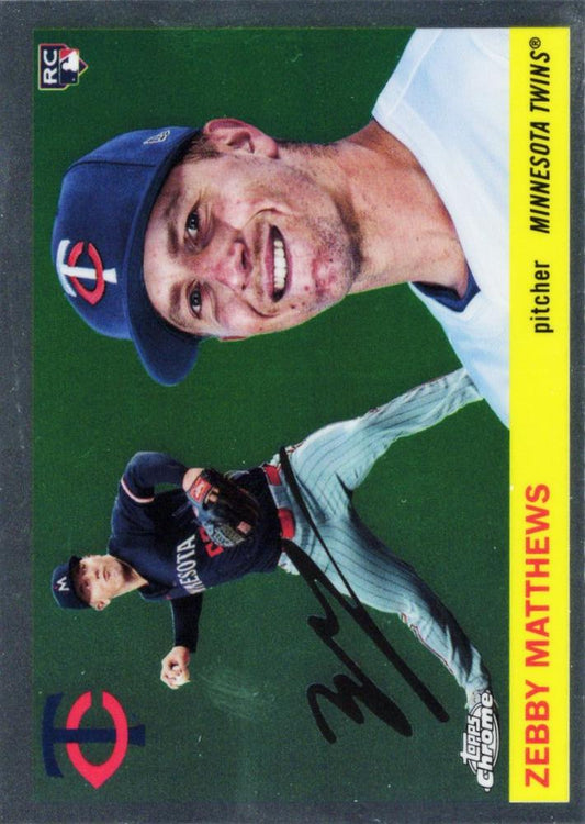2025 Topps Chrome Platinum RC Zebby Matthews #238 Minnesota Twins