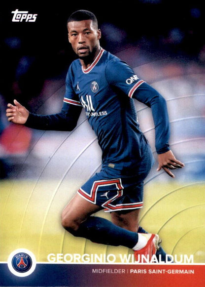 2021 Topps PSG Team Set Georginio Wijnaldum #16 Paris Saint-Germain