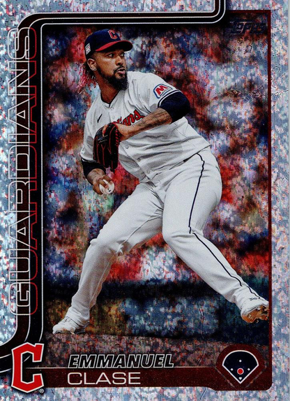 2025 Topps Series 1 Holo Foil Emmanuel Clase #326 Cleveland Guardians