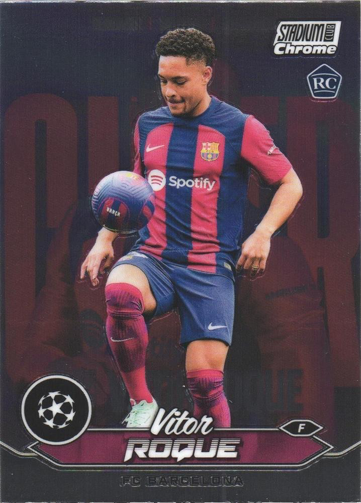 2023 Topps Chrome Stadium Club UCC Vitor Roque RC #48 FC Barcelona